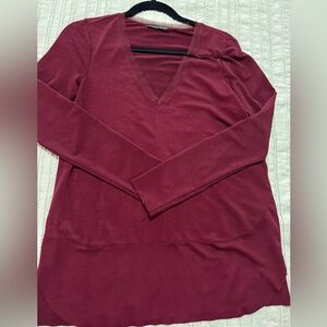 Maroon long sleeve shirt